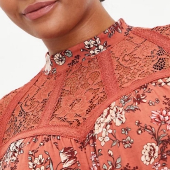 ๐ Soft Rust Floral Trapeze Mini Dress 2 2X NWT Torrid New! - Picture 2 of 8